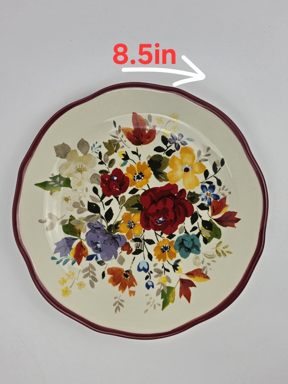 The Pioneer Woman Heritage Floral 8.5" Salad/Dessert Plate